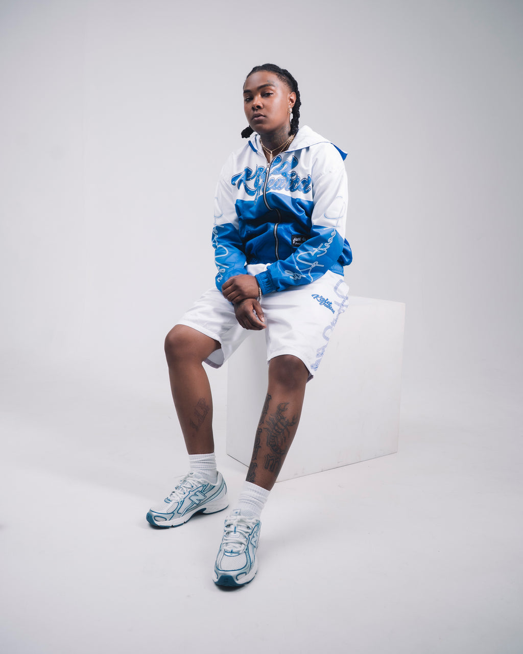 KOLDHEARTED Blue Windbreaker Sets