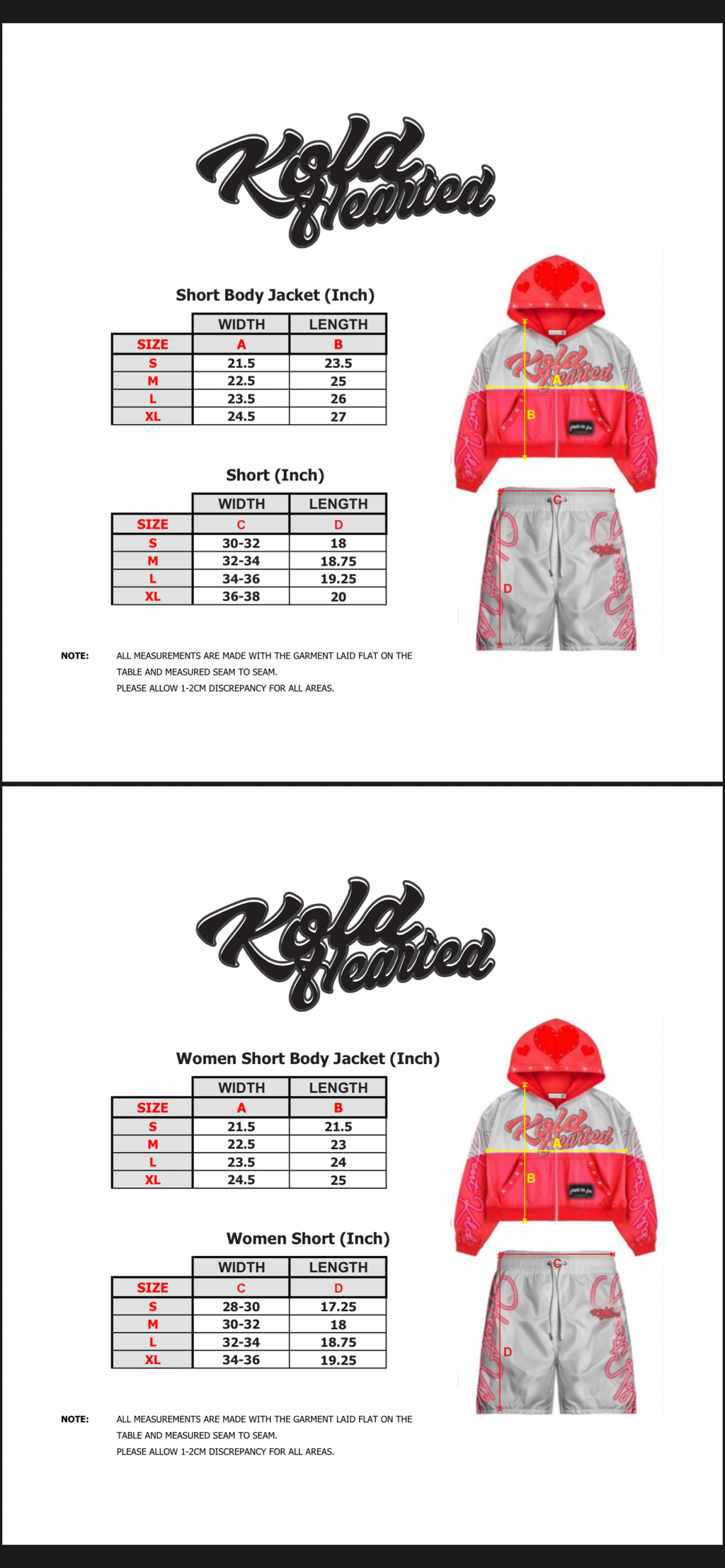 KOLDHEARTED Black Windbreaker Sets