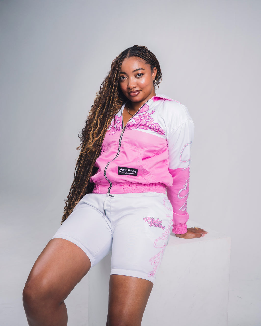 KOLDHEARTED Pink Windbreaker Sets